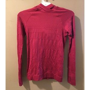 Lululemon Women's Rest Less Hoodie Size 8 Pink Hooded Running Stretch Fuchsia